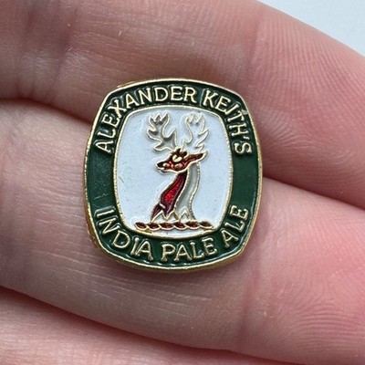 Vintage Alexander Keiths India Pale Ale Moose Logo Lapel Pin Brewery Keith's