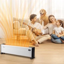 32" Baseboard Heater, 1500W Electric Baseboard Space Heater for Bedroom Office