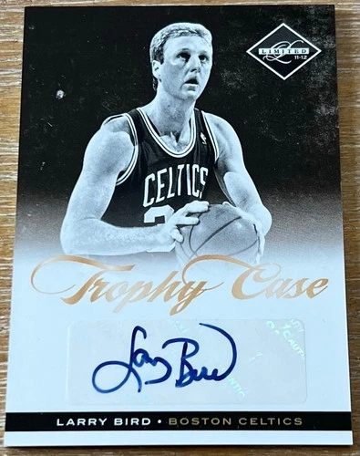 LARRY BIRD 11-12 Panini Limited TROPHY CASE AUTO AUTOGRAPH #02/25 ! CELTICS !