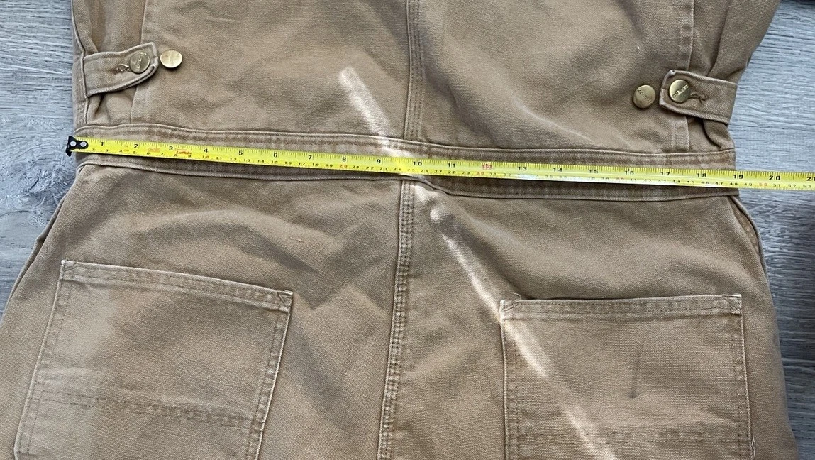Vintage Carhartt Coveralls Insulated Mens Size 42R Regular Tan USA Carpenter - product detail image 16