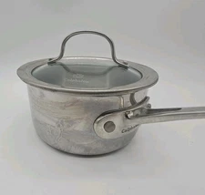 Simply Calphalon 1 Qt Stainless Steel Pot With Glass Lid Pre-Owned