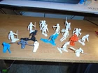 17 Vintage Marx Arctic Explorer Playset Plastic Figures  Lot Eskimo
