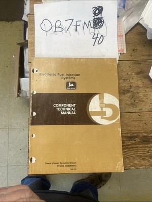 John Deere Electronic Fuel Injection Systems Component Technical Manual  CTM68