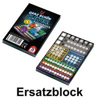 Ganz SchöN Clever! Ersatzblock 75 Blatt Zusatzblock Schmidt Spiele 49355 Neu&Ovp