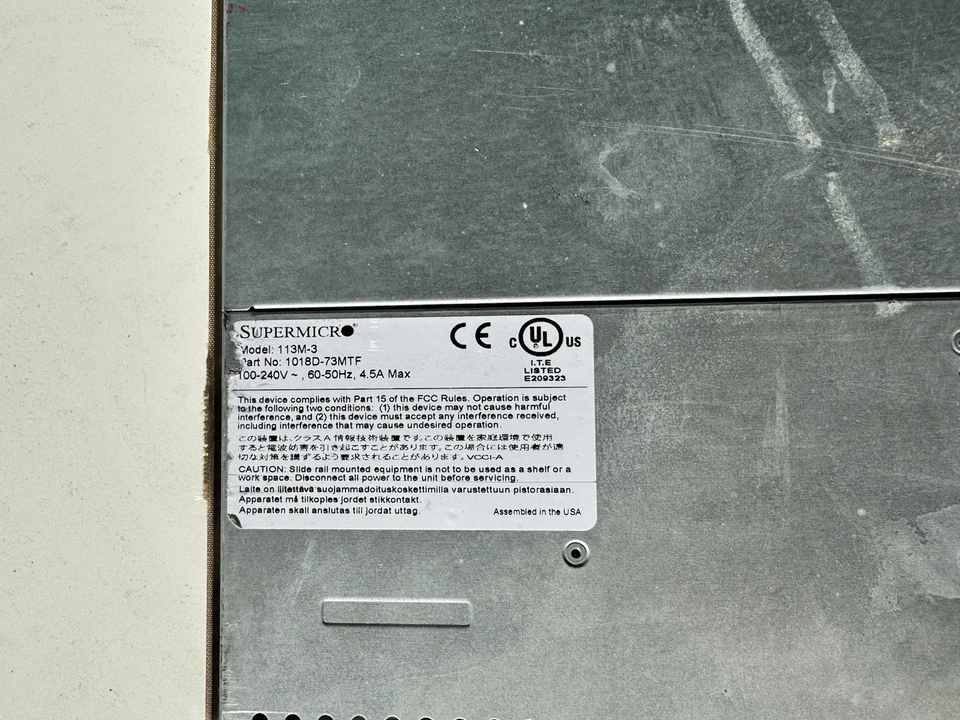Super Micro 113M-3 Server Intel Xeon 5Tb HDD used Good condition - Image 3 of 4