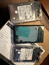 3 (USB-3) external hard drives in transparent cases with cable