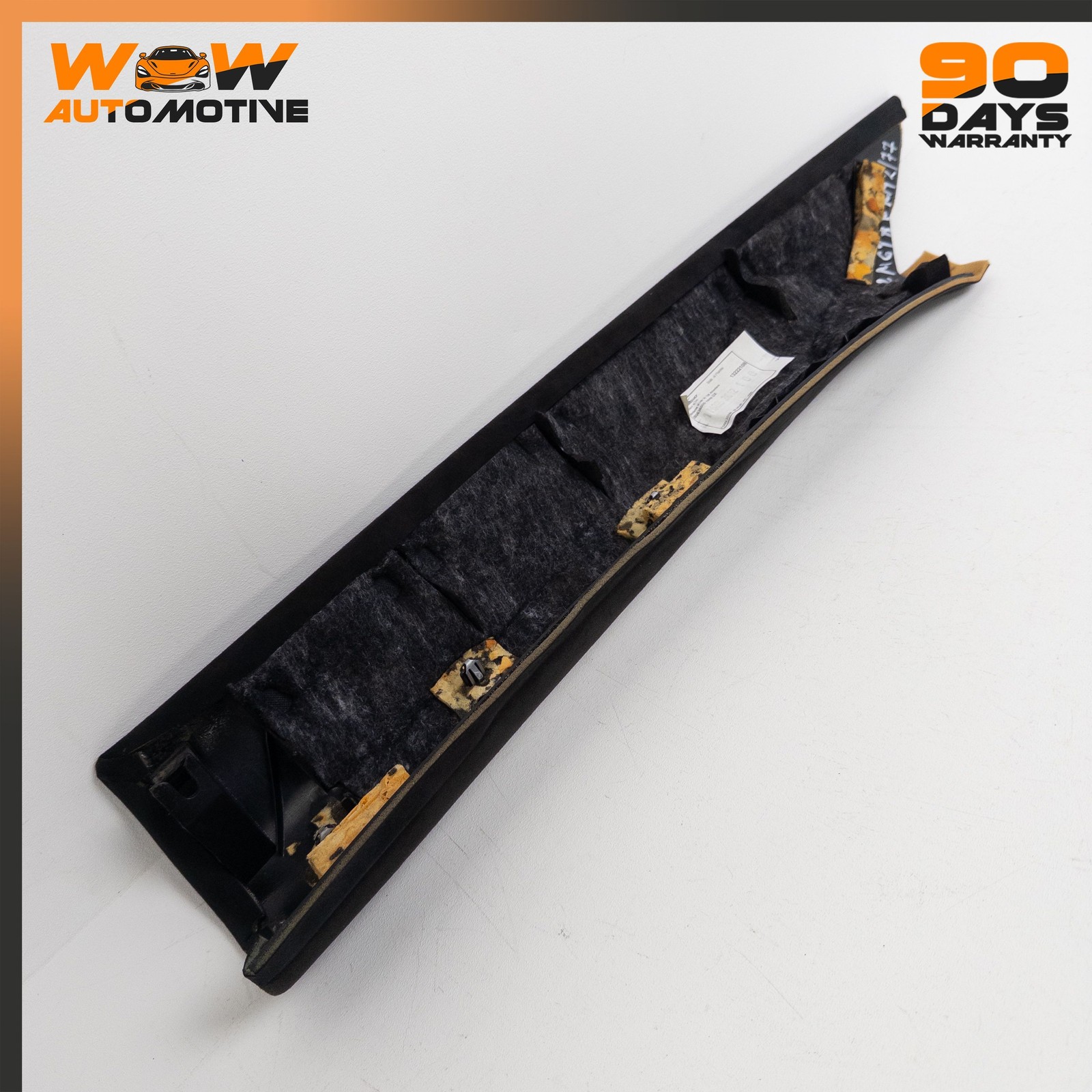 08-19 MASERATI GRANTURISMO S FRONT RIGHT WINDSHIELD A PILLAR COVER TRIM BLACK OE