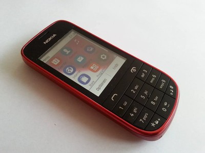 NOKIA ASHA 203 TOP-ROT-2,4''-EXTRAS-KEIN SIMLOCK-RECHNUNG-DHL VERSAND
