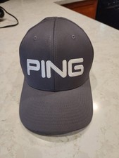 NWOT - NEW PING Fitted Hat Gray L-XL Embroide...