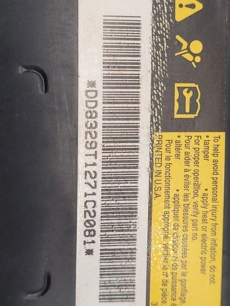 2005-13 CHEVROLET CORVETTE RH RIGHT SIDE Air Bag  - Imagem 3 de 4