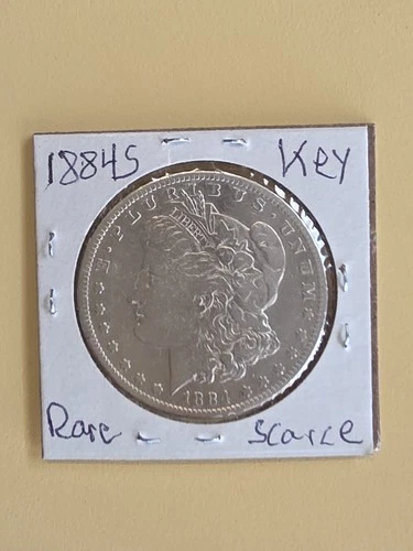 1884 Silver Morgan Dollar AU Mint