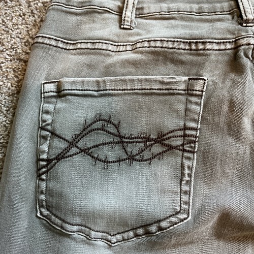 Cowgirl Tough Co Dusty Road Jeans 33x33 (32 X 31.5) Stone Washed Brown Denim - Picture 16 of 18