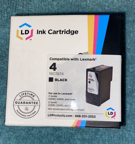 Lexmark 18C1974 (#4) Black Inkjet Cartridge