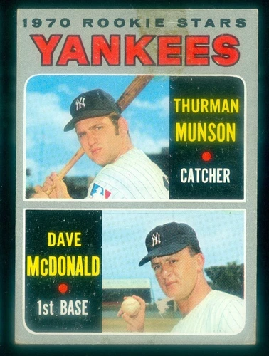 1970 TOPPS #189 THURMAN MUNSON RC GOOD(TAPE STAIN)