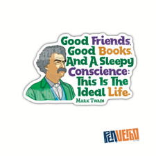 Mark Twain Quote Sticker 2pcs | Motivational Sticker | PI561
