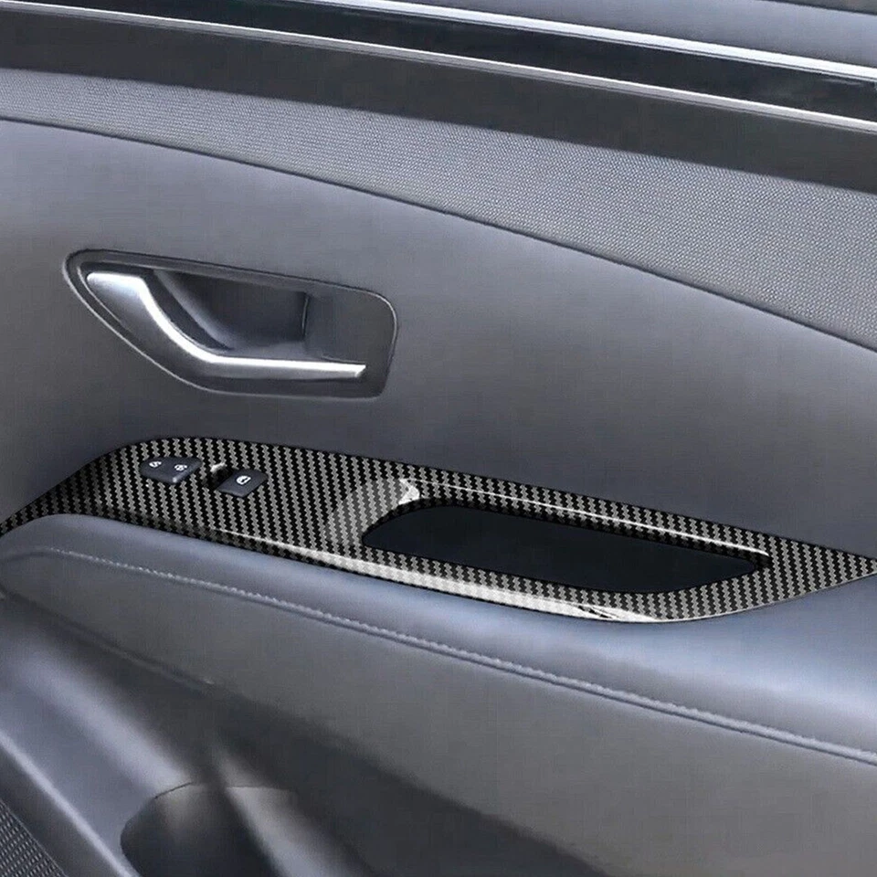 Para Hyundai Tucson Puerta Ventana Vidrio Elevador Cubierta Panel Botón Interruptor Placa Borde  Foto 4 de 4