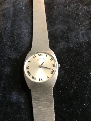 OROLOGIO VINTAGE ASTRUA CASSA E BRACCIALE IN ORO BIANCO 18K | eBay