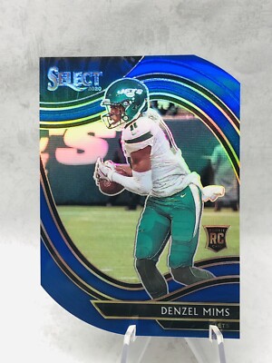 2020 Panini Select Football Denzel Mims Field Level Blue Die Cut #363 | JETS RC