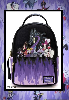LOUNGEFLY Disney VILLAINS Flame Mini Backpack; Cruella  display picture 1