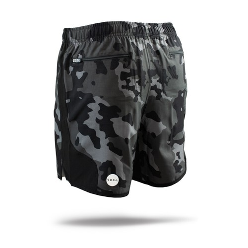 Camo Trail Run 5 Inch Shorts- Black - Picture 3 of 4