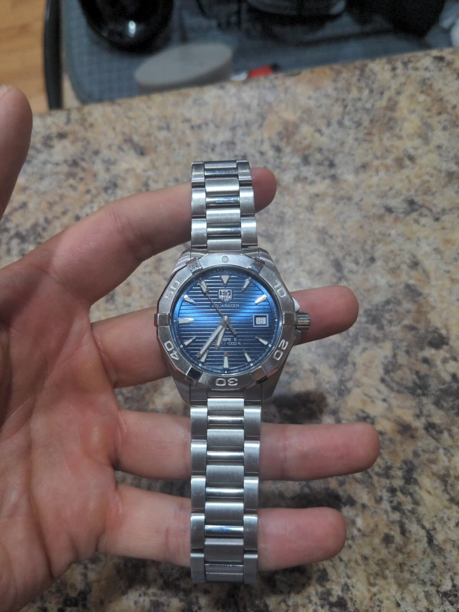 TAG Heuer Aquaracer Blue Men s Watch WAY2112 7612533118508 eBay