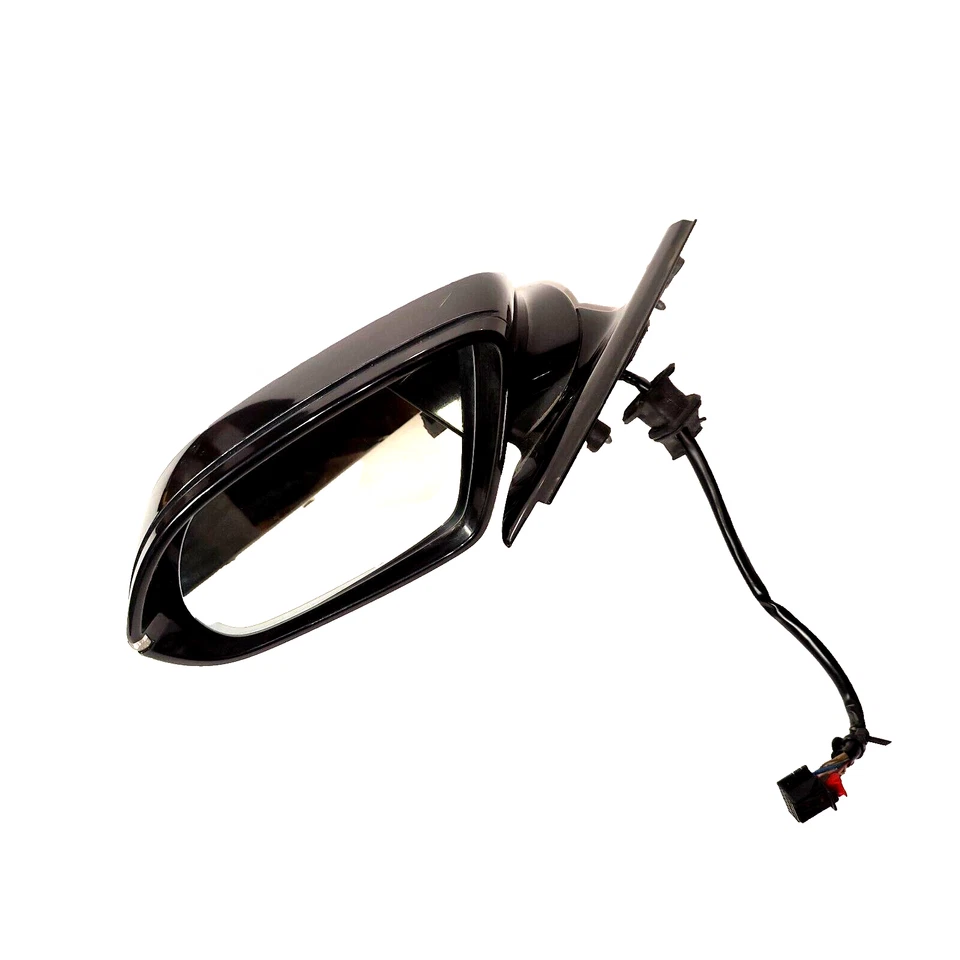 Conjunto de espejo retrovisor lateral izquierdo Audi A8 S8 2011-2015 negro térmico OEM Foto 2 de 4
