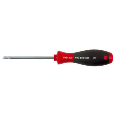 Wiha 311 Serie Soft Grip Kreuzschlitzschraubendreher PH1 80mm