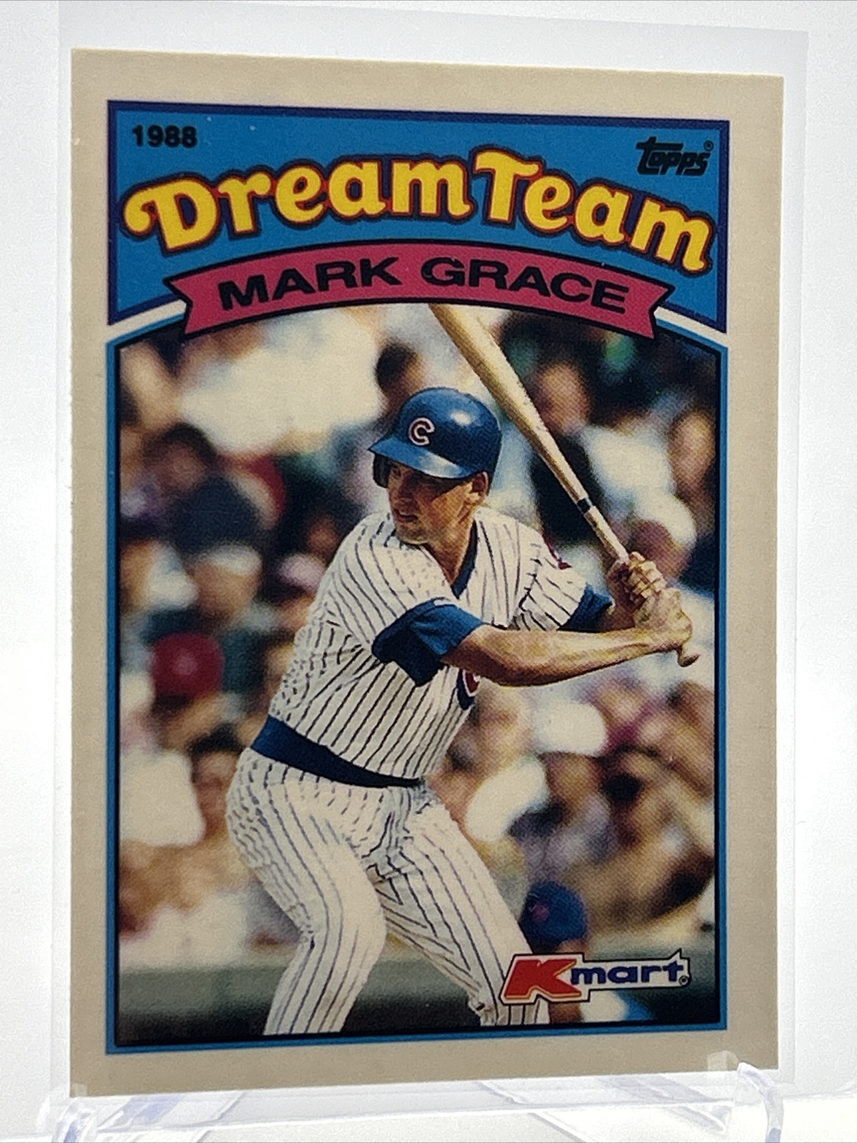 1989 Topps Kmart Dream Team Mark Grace Baseball Card 1 Mint FREE