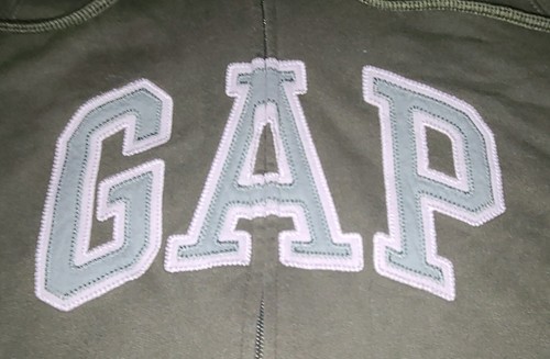 Women's Gap Logo Full Zip Hoodie Green Size Large - Picture 3 of 4