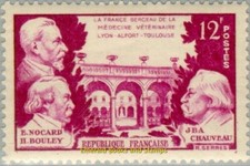 EBS France 1951 - Veterinarians: Nocard, Bouley & Chauveau - YT 897 - MNH** 