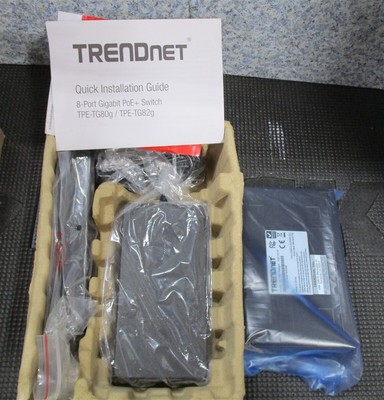 TRENDNET TPE-TG80g/A 8-Port Gigabit PoE+ Switch NEW no box