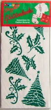 Dizzle "TRADITIONAL TREES" Christmas Iron-On Fashion Accents #57021 - New!