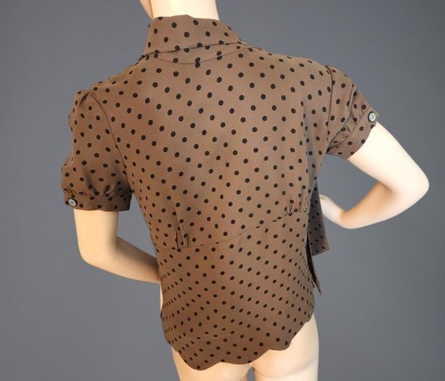 ROJO VALENTINO - ELEGANTE BLUSA LUNARES Talla 44/8 - Pequeña - Imagen 3 de 4