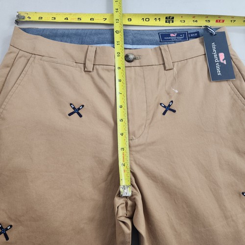 Vineyard Vines Breaker pants W 32 L 32 pocket zip embroidered ski beige $98 mens - Picture 6 of 15