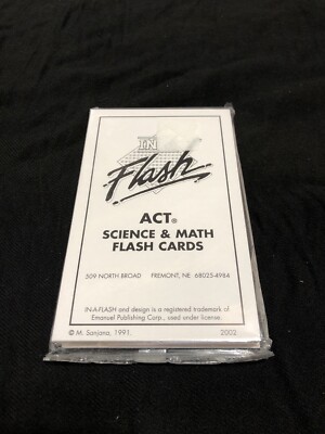 In-A-Flash - Science & Math Flash Cards - ACT/SAT - 1991