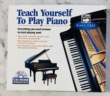 NEW  Teach Yourself To Play Piano CD-Rom, 2001 Windows/Mac Alfred Publishing