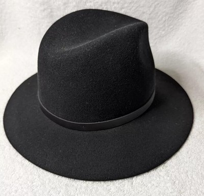 Rag & Bone Wool Fedora Black, sz. Med Clara Felted Wool Fedora - Black | rag & bone main image 3