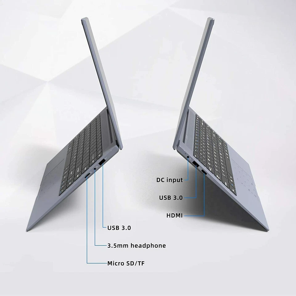 Portátil 14 Pulgadas, Winnovo N140, 6GB RAM, 128GB SSD, Procesador Intel Celeron, FHD I Foto 2 de 4