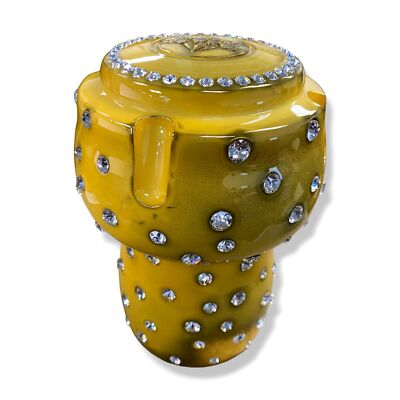 $595 Crystamas Gold Golden Swarovski Magnum Cork Home Décor