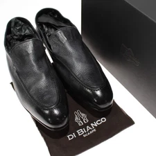 Di Bianco NWD Gallipoli Leather Loafers / Drivers Size 13 in Fumo Black
