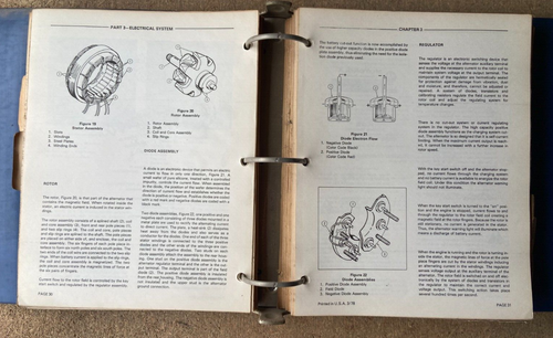Original Ford 8700 9700 Tractor Repair Service Shop Manual Binder SE 3700 - Picture 3 of 5