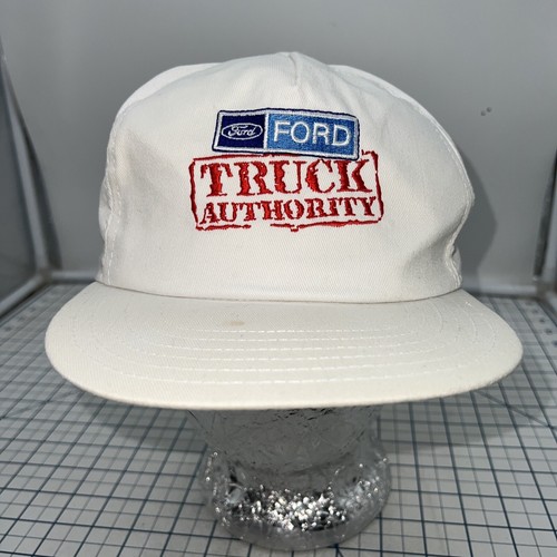 Ford Truck Authority Car Automotive dealer White Hat Cap Vintage Snapback USED