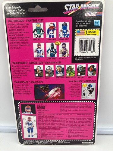 Figura de acción Gi Joe Ozone Star Brigade 1993 nueva - Imagen 2 de 2
