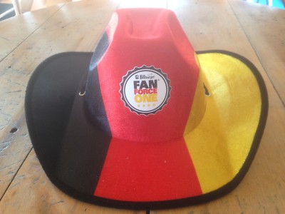 Bitburger DFB Fanhut - FORCE ONE - Cowboyhut - Deutschlandflagge  MULTIRABATTE !