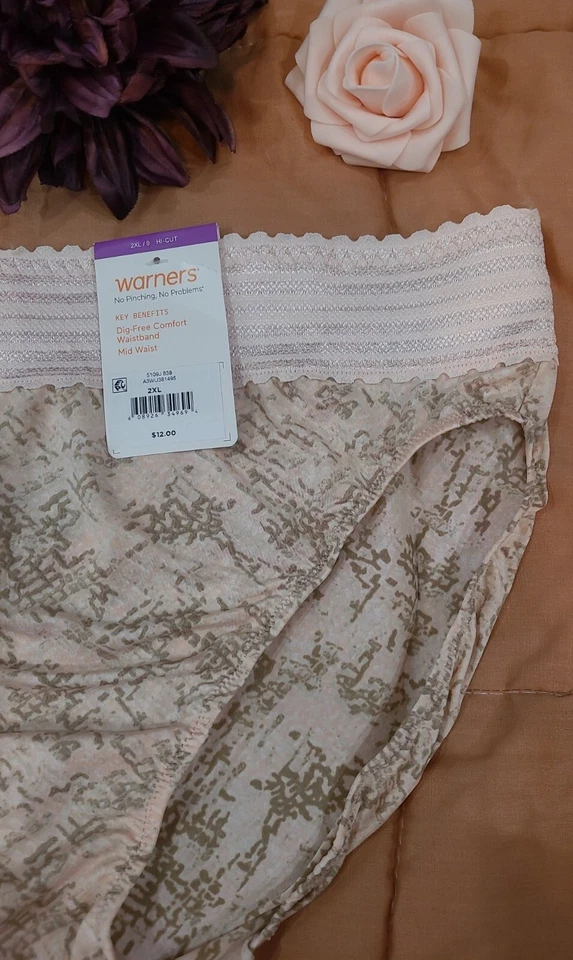 Новые трусики WARNERS No Pinching No Problems Hi-Cut со средней талией 2X/9 - Изображение 3 из 4