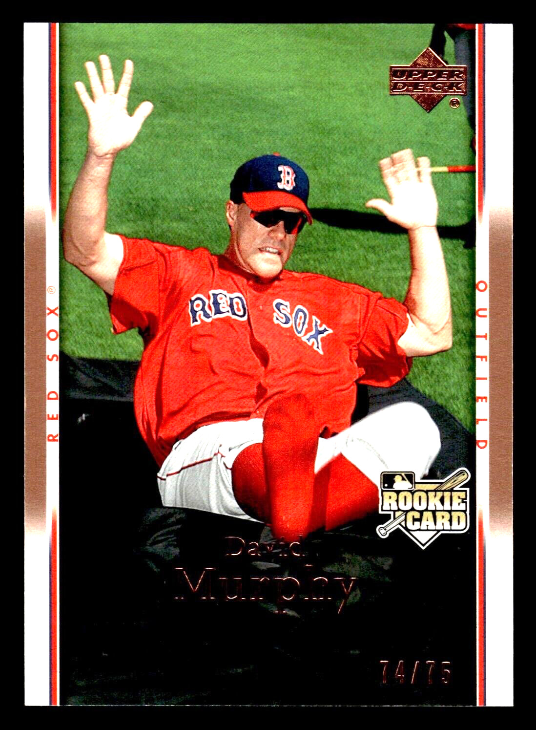 2007 Upper Deck David Murphy Gold #5 -/75 - Boston Red Sox