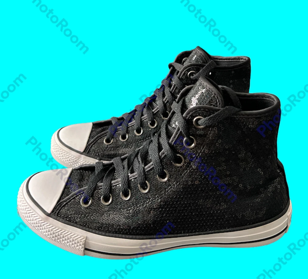 Converse chuck hotsell taylor black sequin