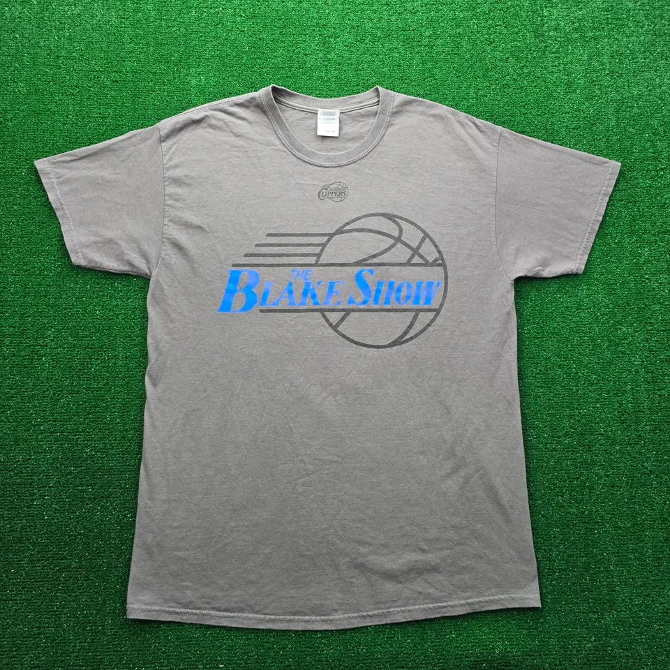 Camiseta Los Angeles Clippers Para Hombre Grande Gris The Blake Show #32 NBA Baloncesto Foto 3 de 4