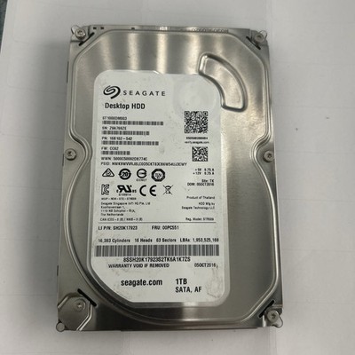 Seagate Barracuda ST1000DM003 1TB 3.5'' SATA 7200RPM Internal Desktop HDD