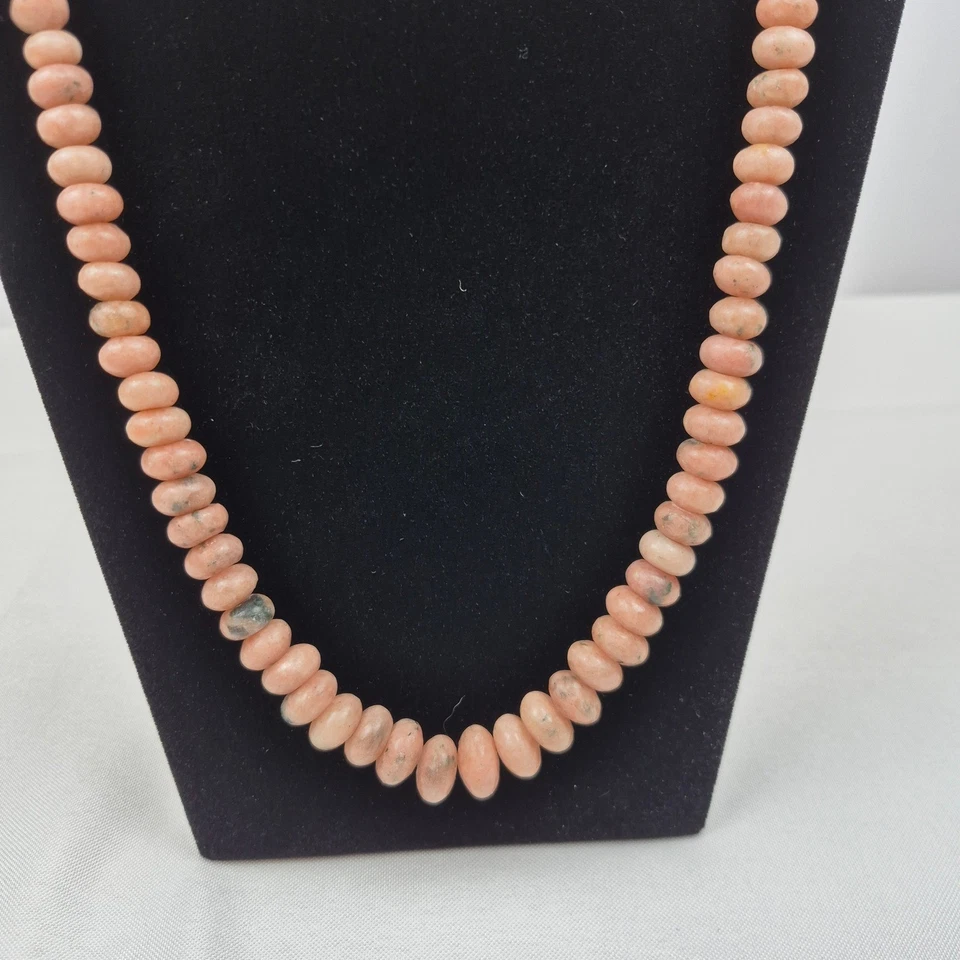 DTR Jay King 纯银 30 英寸澳大利亚粉红色蛋白石珠项链毕业 — 第 2/4 张图片